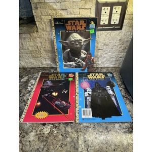 Vintage Star Wars Activity And Coloring Books Lot 1997‎ Lot Of 3 Unused Books